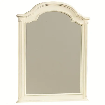 Arched Mirror with Wood Frame